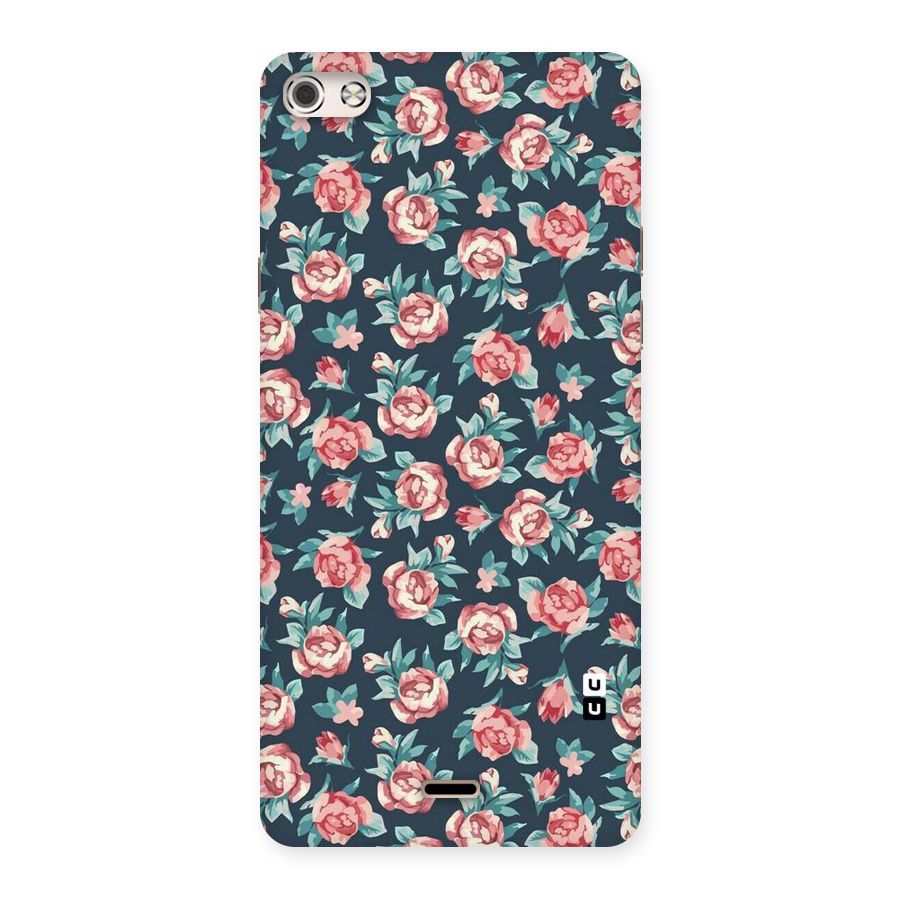 All Art Bloom Back Case for Micromax Canvas Silver 5