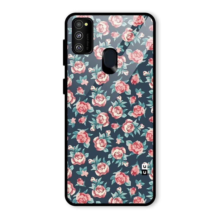 All Art Bloom Glass Back Case for Galaxy M30s