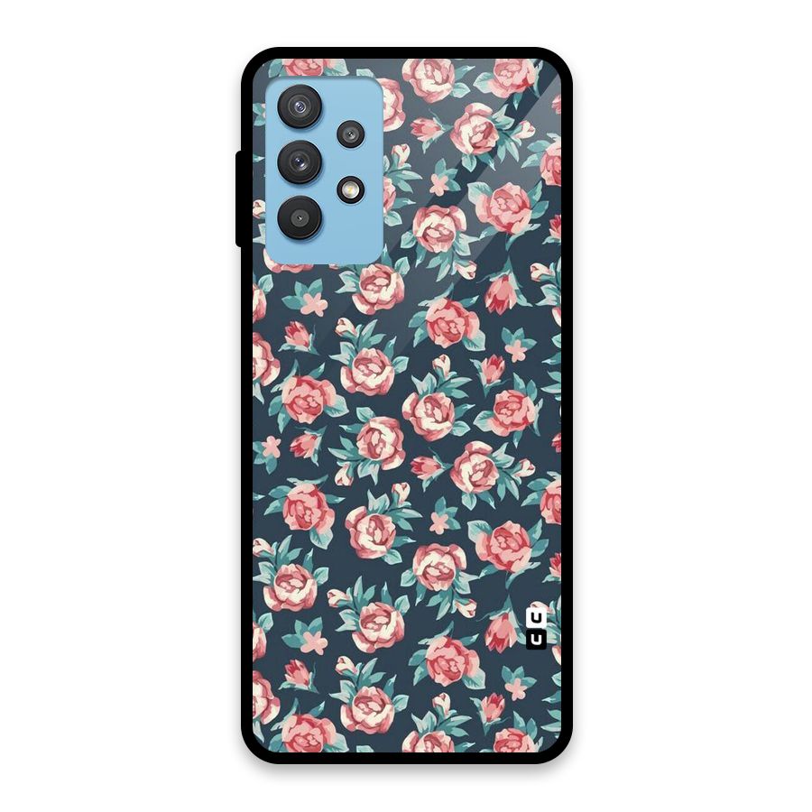 All Art Bloom Glass Back Case for Galaxy M32 5G