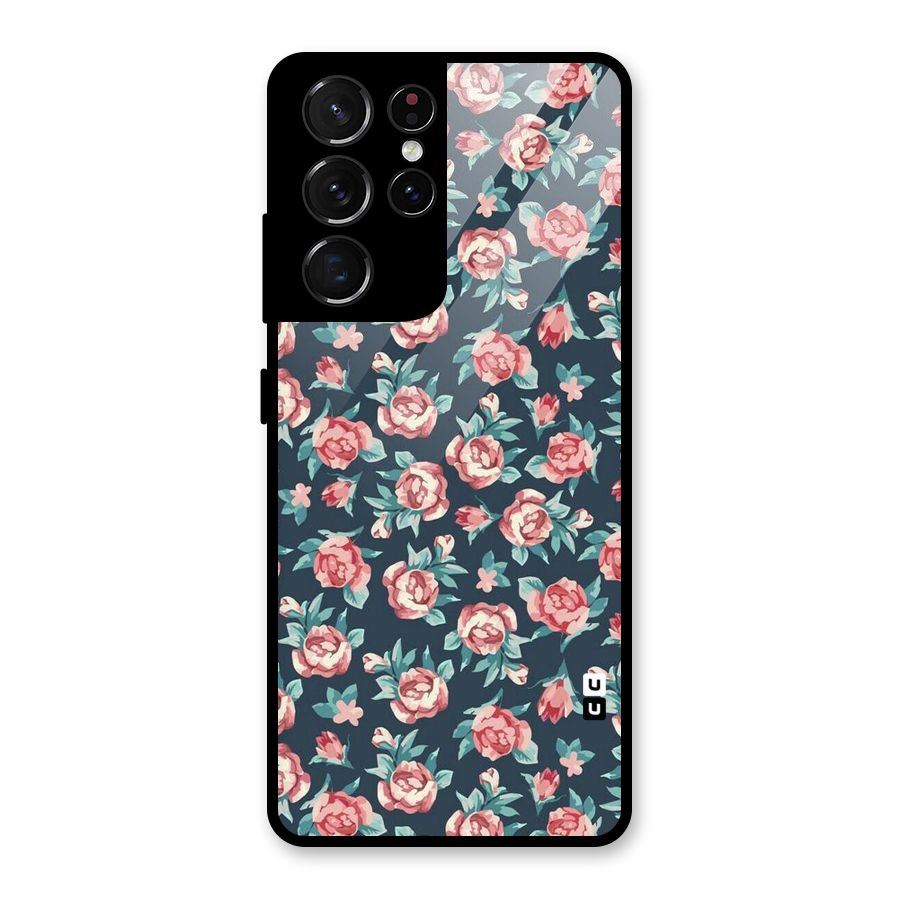 All Art Bloom Glass Back Case for Galaxy S21 Ultra 5G