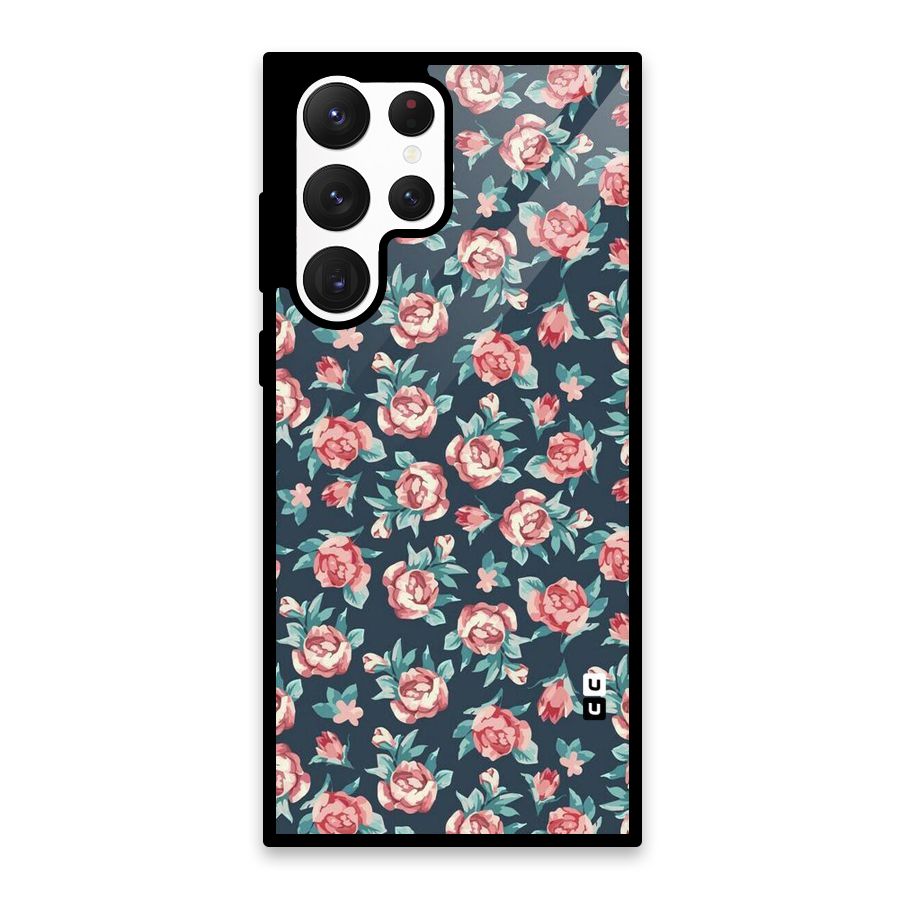 All Art Bloom Glass Back Case for Galaxy S22 Ultra 5G