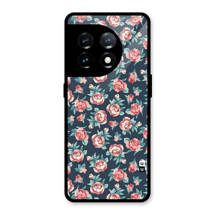 All Art Bloom Glass Back Case for OnePlus 11