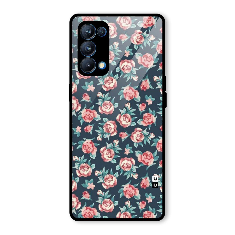 All Art Bloom Glass Back Case for Oppo Reno5 Pro 5G