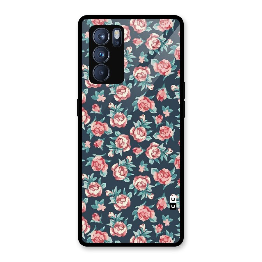 All Art Bloom Glass Back Case for Oppo Reno6 Pro 5G