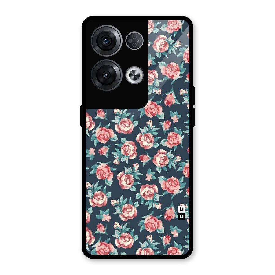 All Art Bloom Glass Back Case for Oppo Reno8 Pro 5G