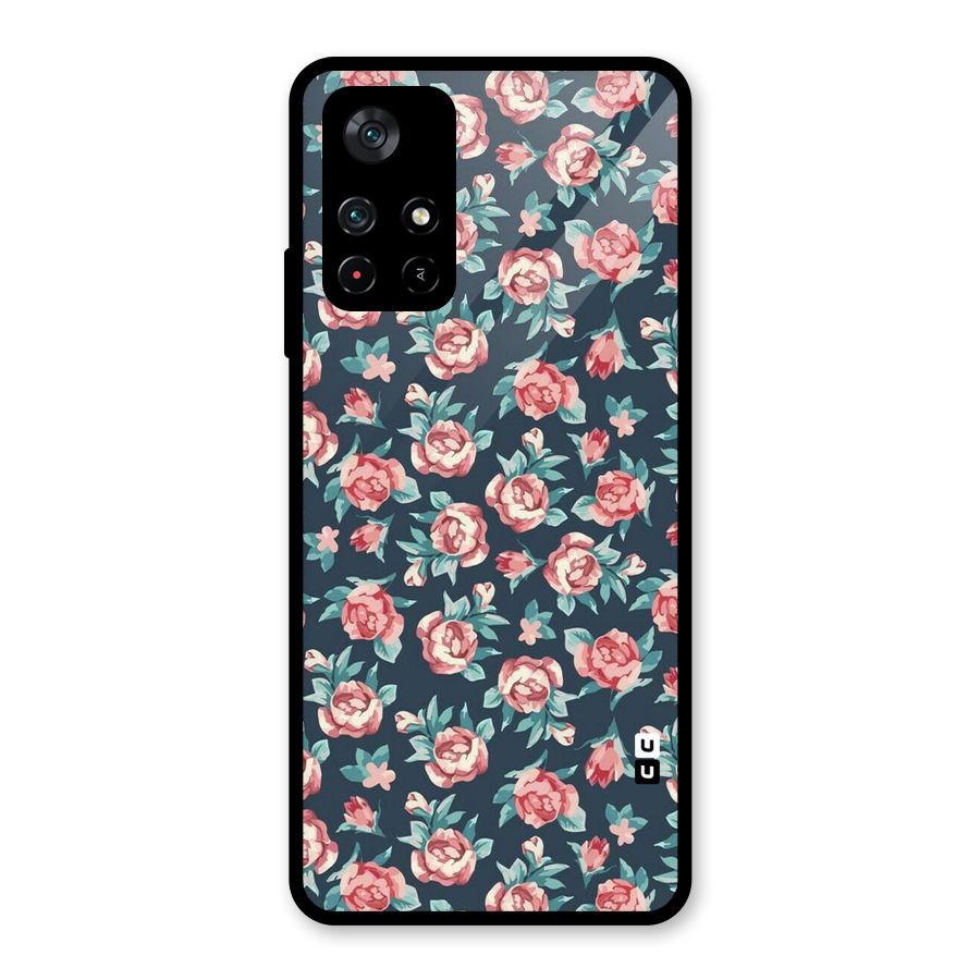 All Art Bloom Glass Back Case for Poco M4 Pro 5G