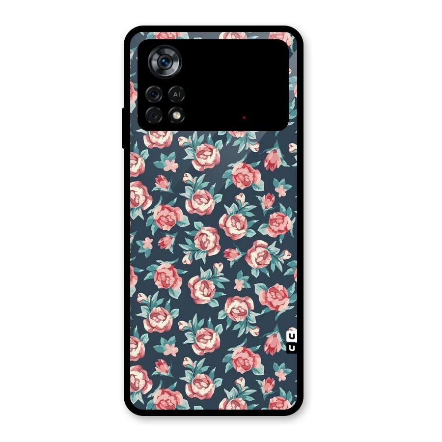 All Art Bloom Glass Back Case for Poco X4 Pro 5G