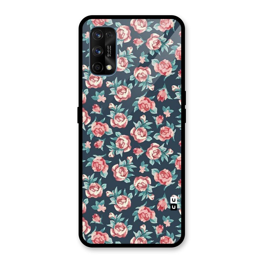 All Art Bloom Glass Back Case for Realme 7 Pro