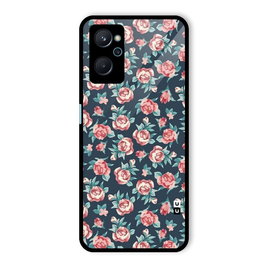 All Art Bloom Glass Back Case for Realme 9i