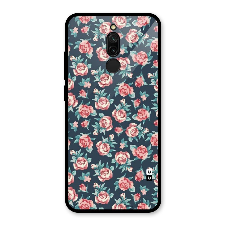 All Art Bloom Glass Back Case for Redmi 8