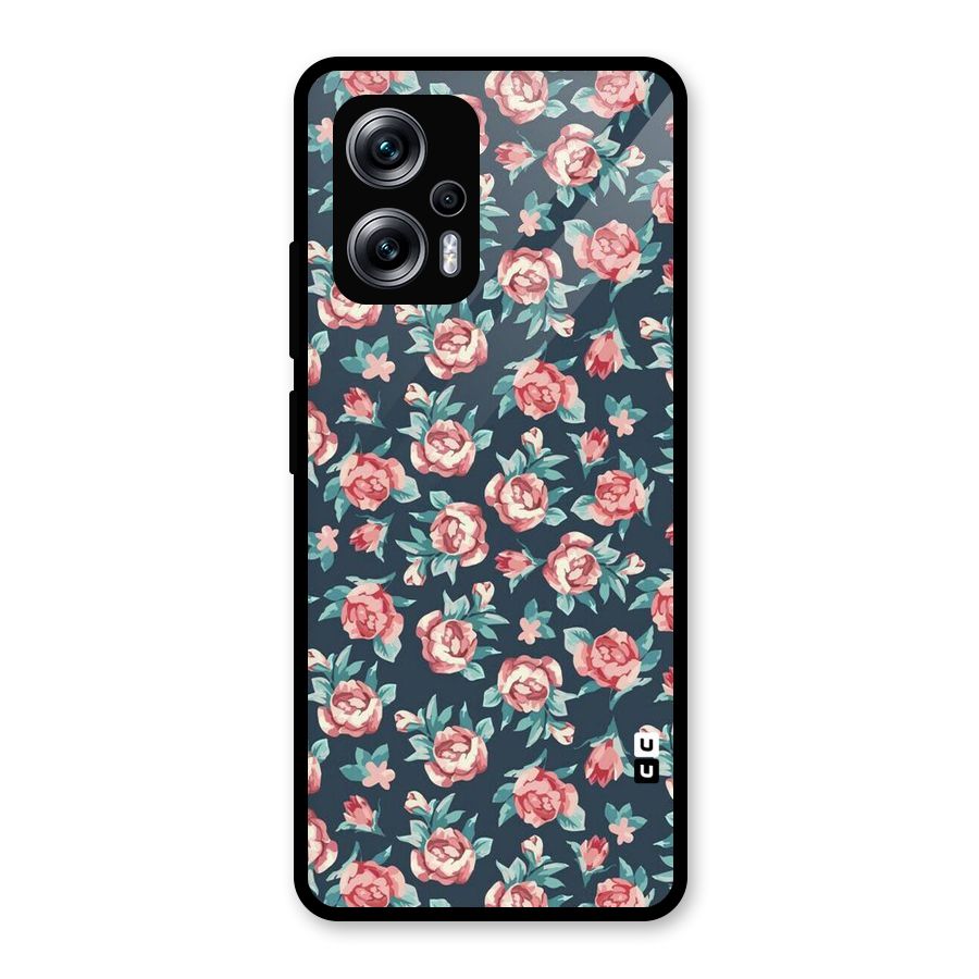 All Art Bloom Glass Back Case for Redmi K50i