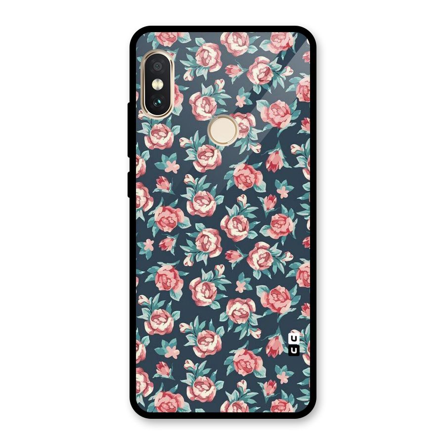 All Art Bloom Glass Back Case for Redmi Note 5 Pro