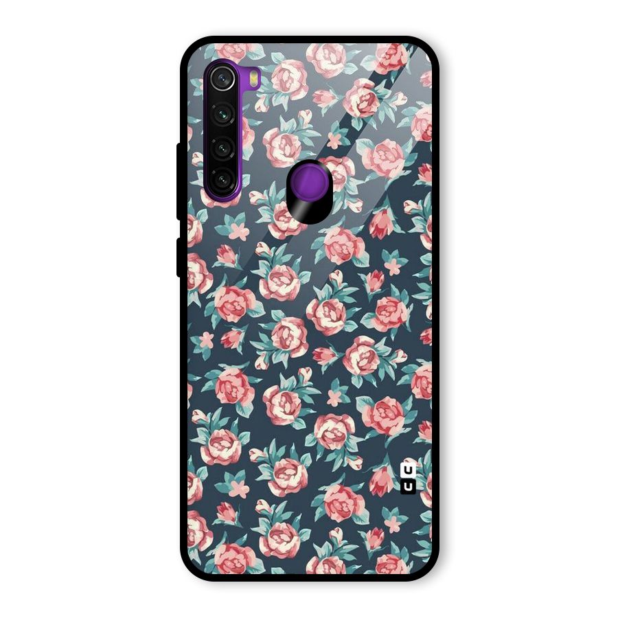 All Art Bloom Glass Back Case for Redmi Note 8