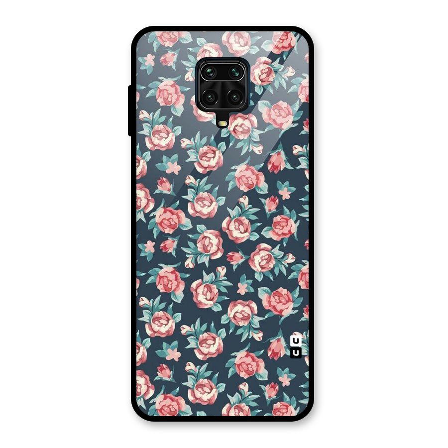 All Art Bloom Glass Back Case for Redmi Note 9 Pro