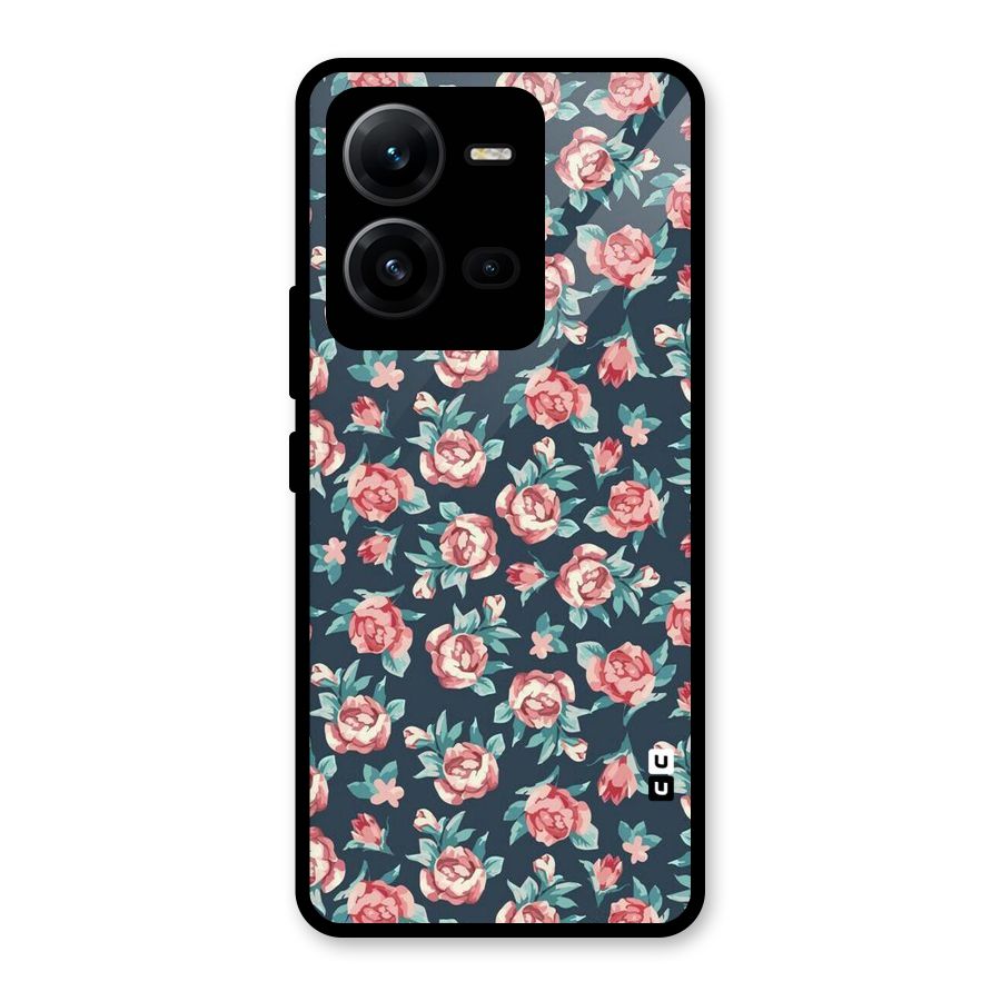 All Art Bloom Glass Back Case for Vivo V25