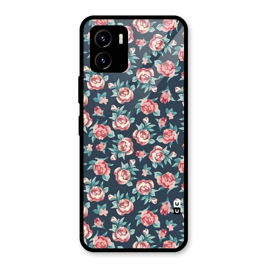 All Art Bloom Glass Back Case for Vivo Y15s
