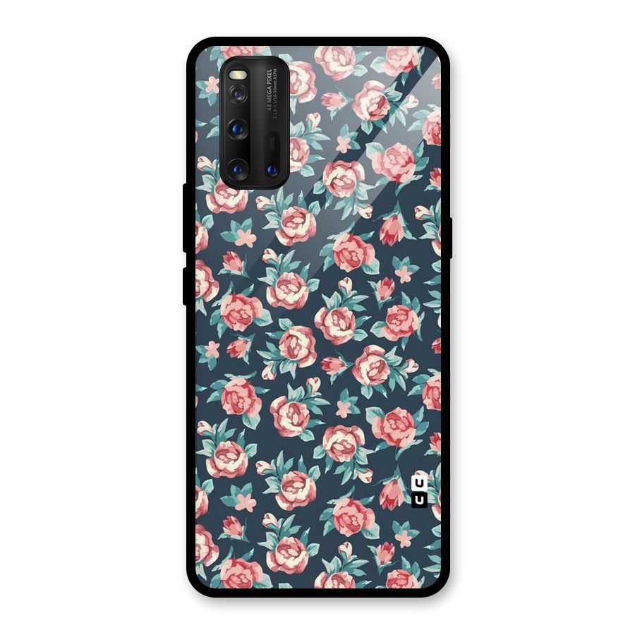 All Art Bloom Glass Back Case for Vivo iQOO 3