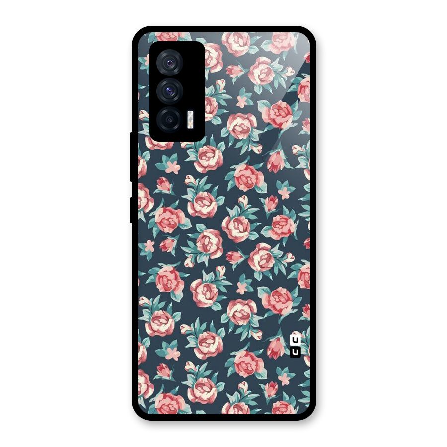 All Art Bloom Glass Back Case for Vivo iQOO 7 5G