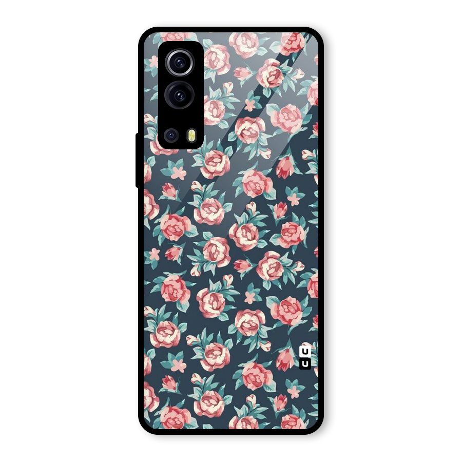 All Art Bloom Glass Back Case for Vivo iQOO Z3