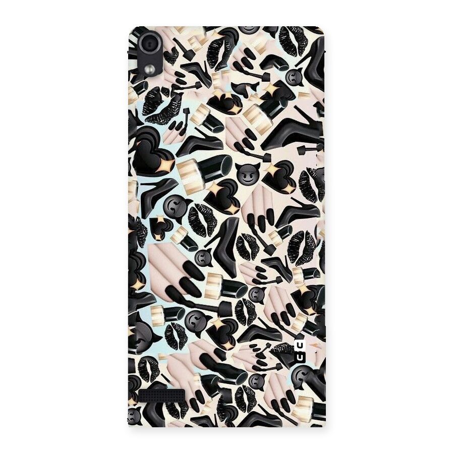All Black Love Back Case for Ascend P6