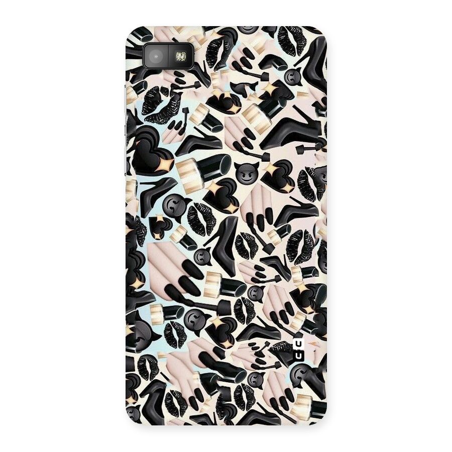 All Black Love Back Case for Blackberry Z10