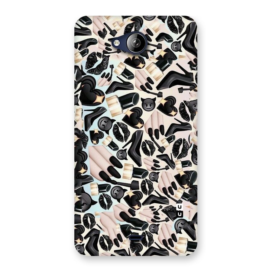 All Black Love Back Case for Canvas Play Q355