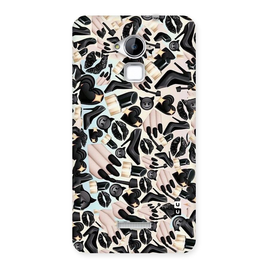 All Black Love Back Case for Coolpad Note 3