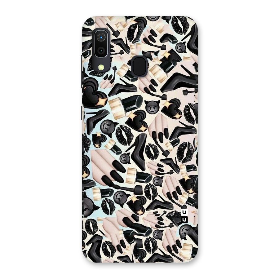 All Black Love Back Case for Galaxy A30