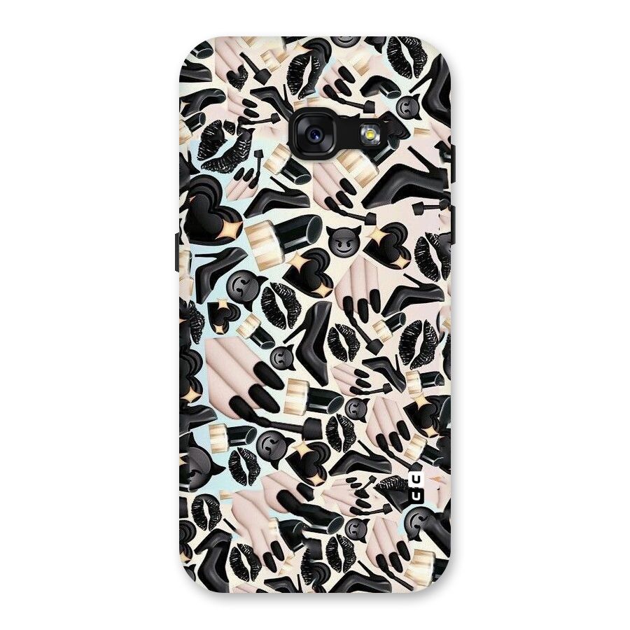 All Black Love Back Case for Galaxy A3 (2017)