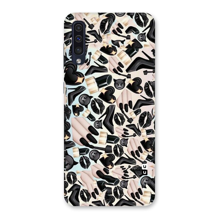 All Black Love Back Case for Galaxy A50