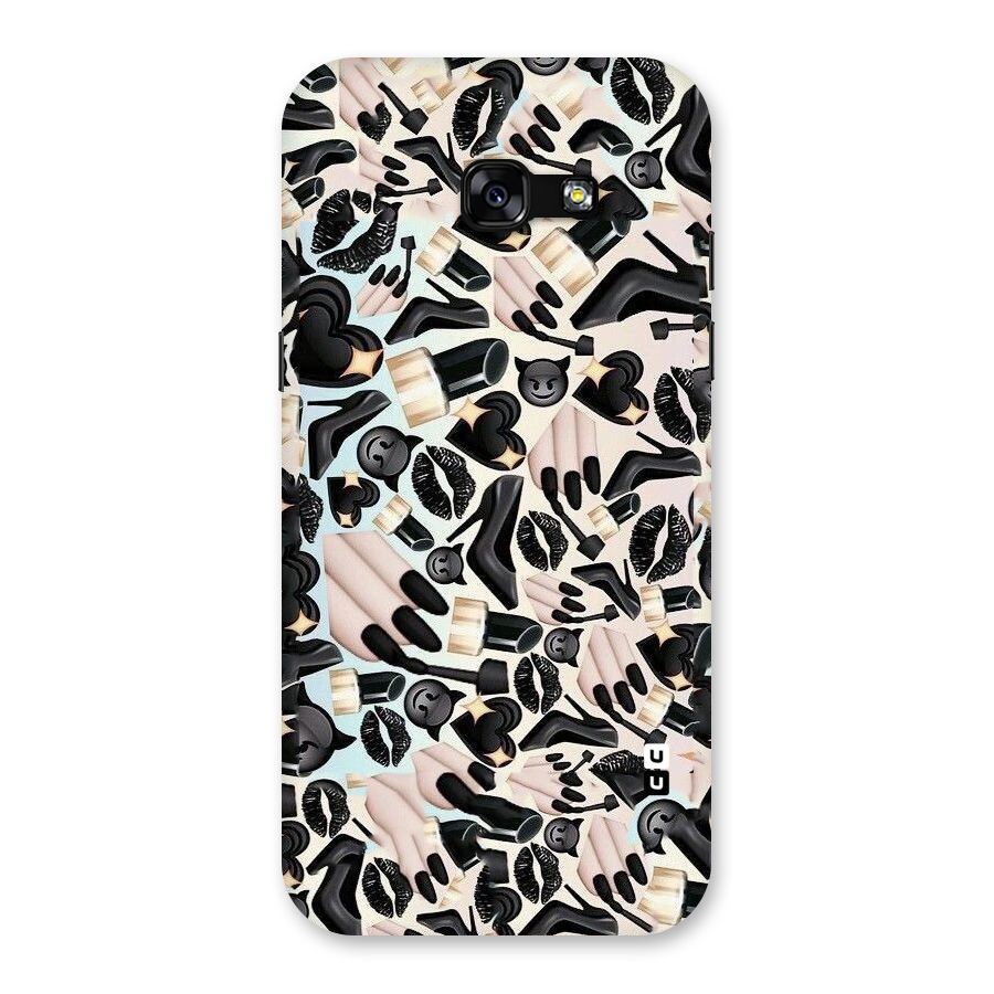 All Black Love Back Case for Galaxy A5 2017