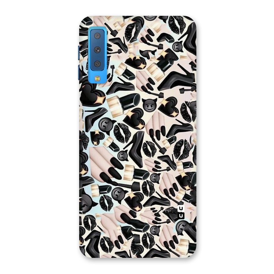 All Black Love Back Case for Galaxy A7 (2018)