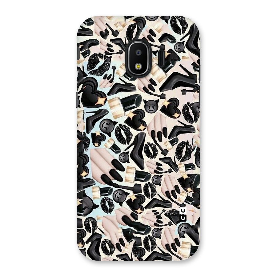 All Black Love Back Case for Galaxy J2 Pro 2018