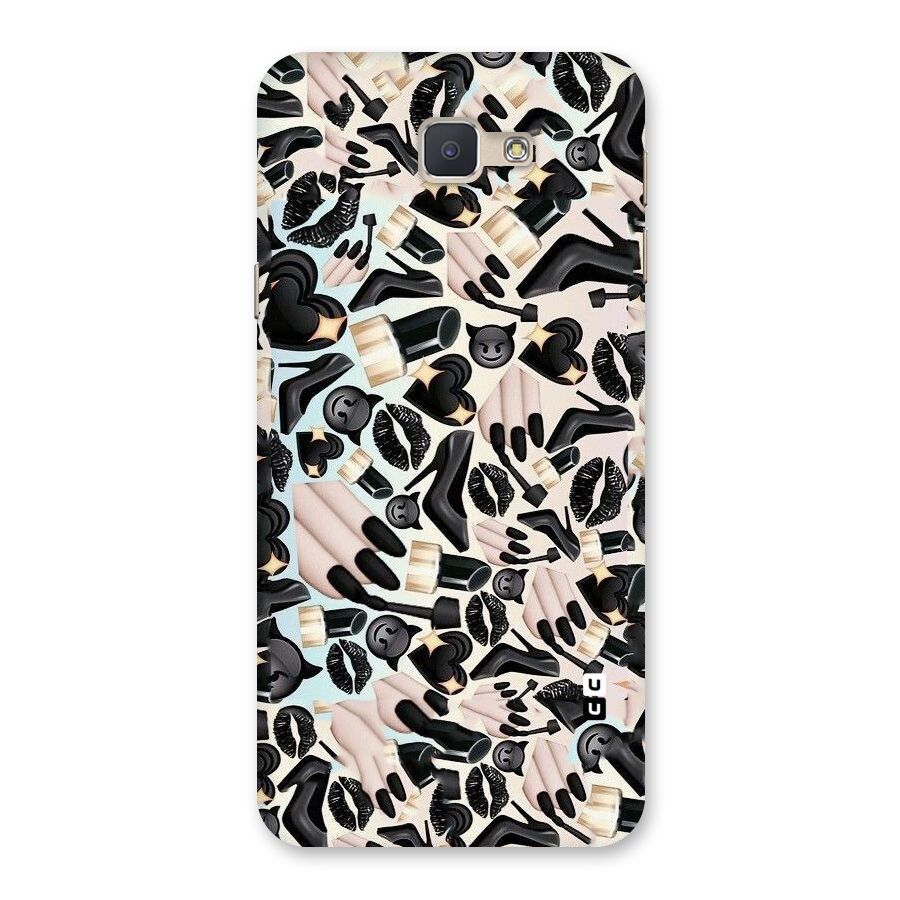 All Black Love Back Case for Galaxy J5 Prime