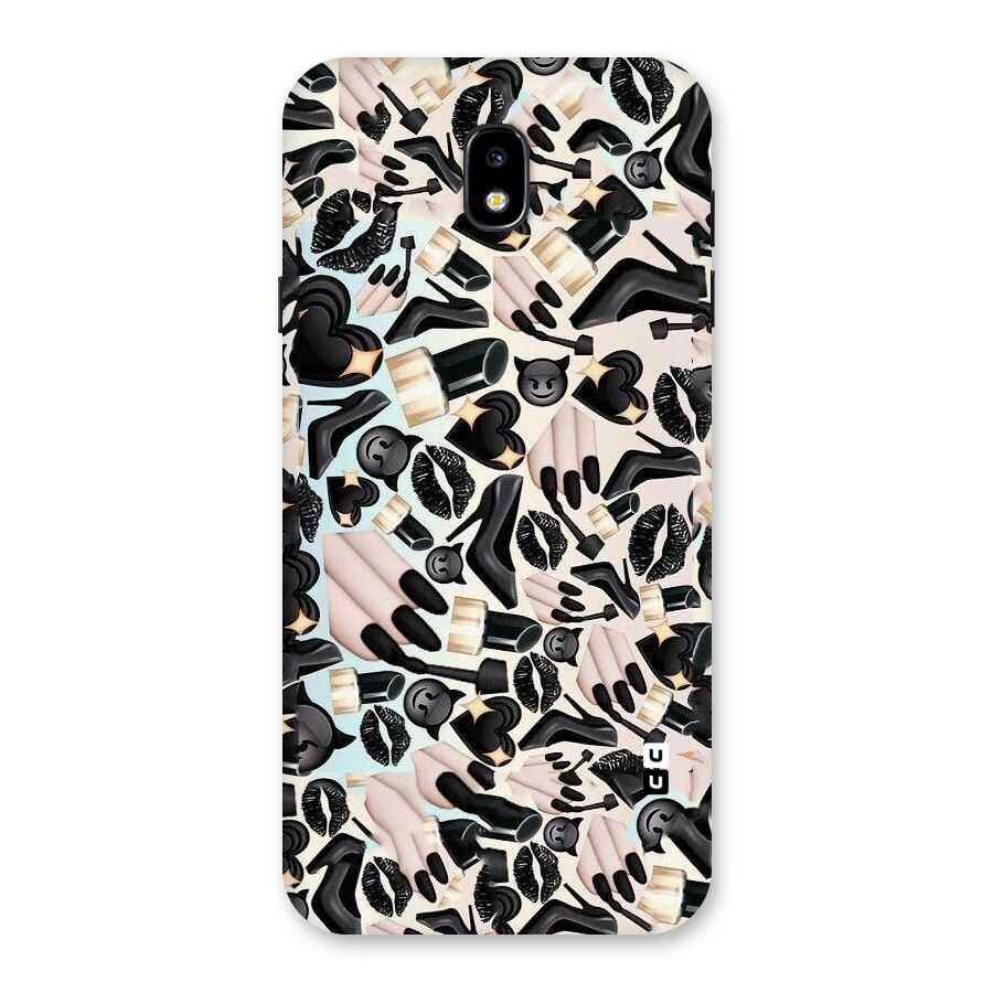 All Black Love Back Case for Galaxy J7 Pro