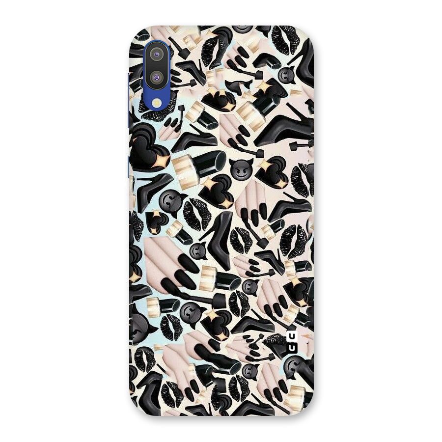 All Black Love Back Case for Galaxy M10