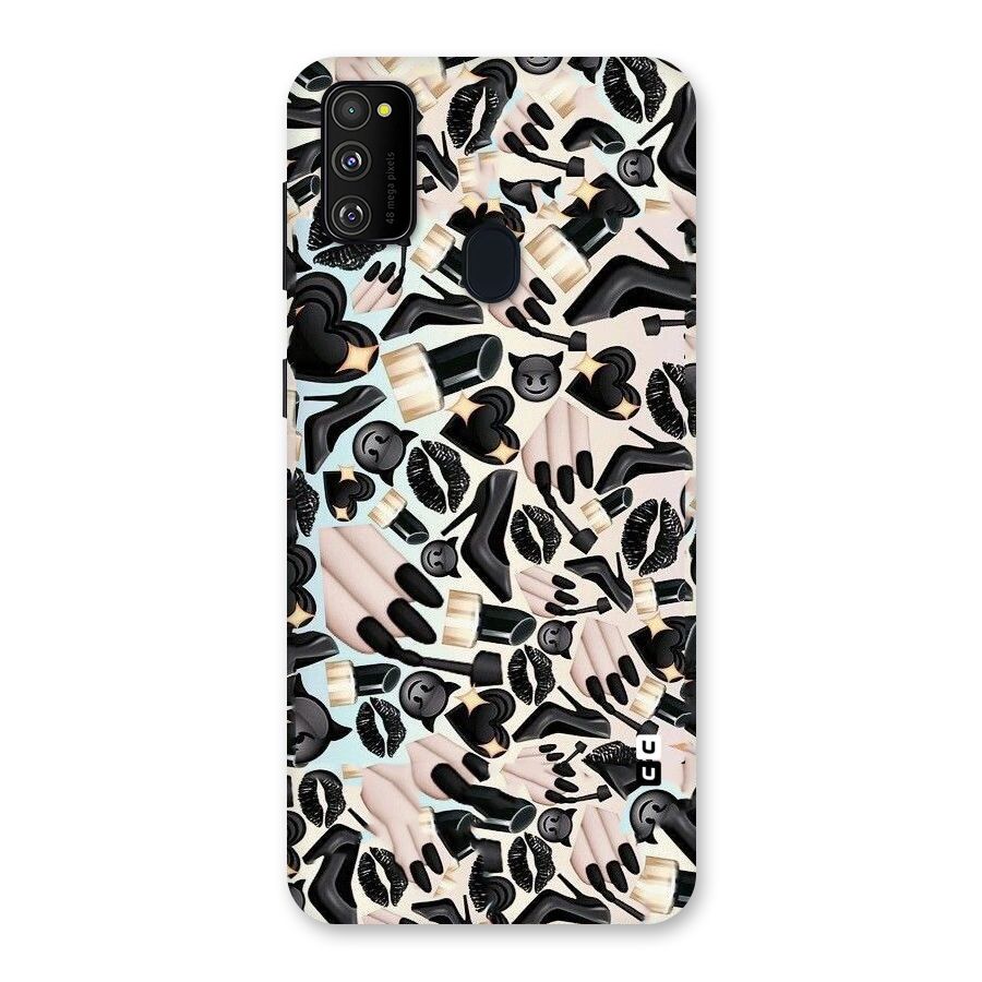 All Black Love Back Case for Galaxy M30s