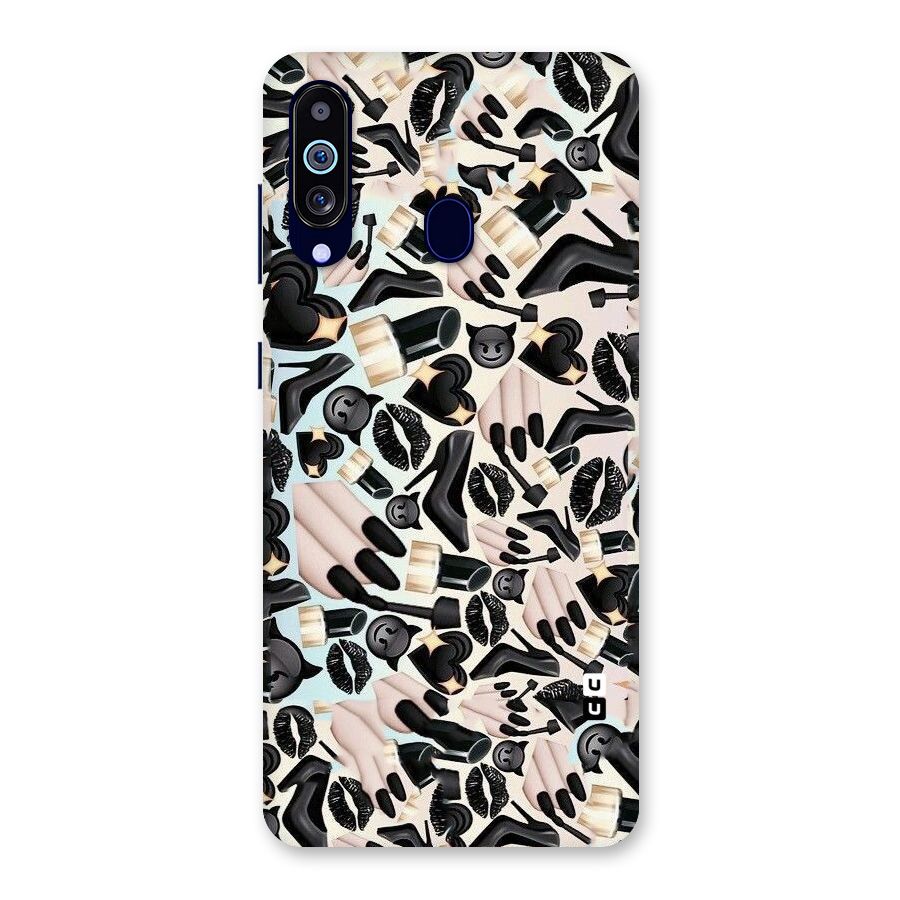 All Black Love Back Case for Galaxy M40