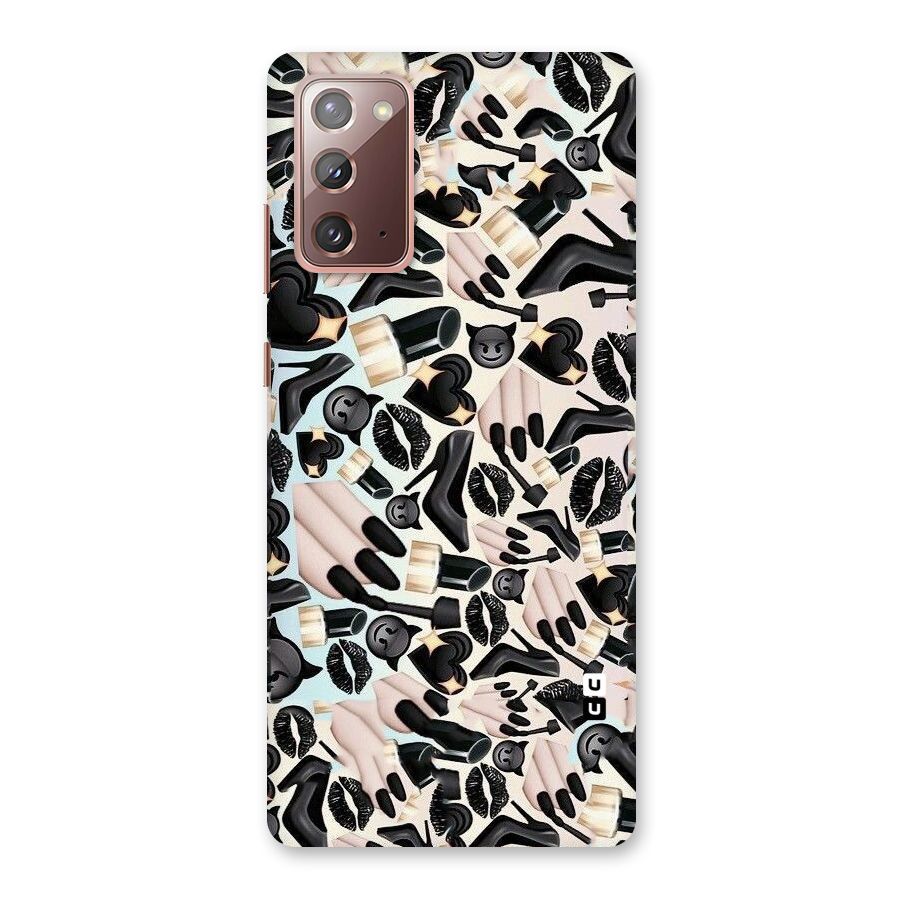 All Black Love Back Case for Galaxy Note 20