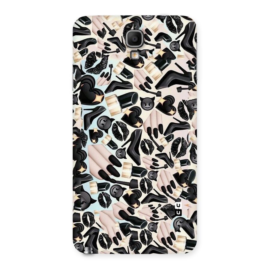 All Black Love Back Case for Galaxy Note 3 Neo