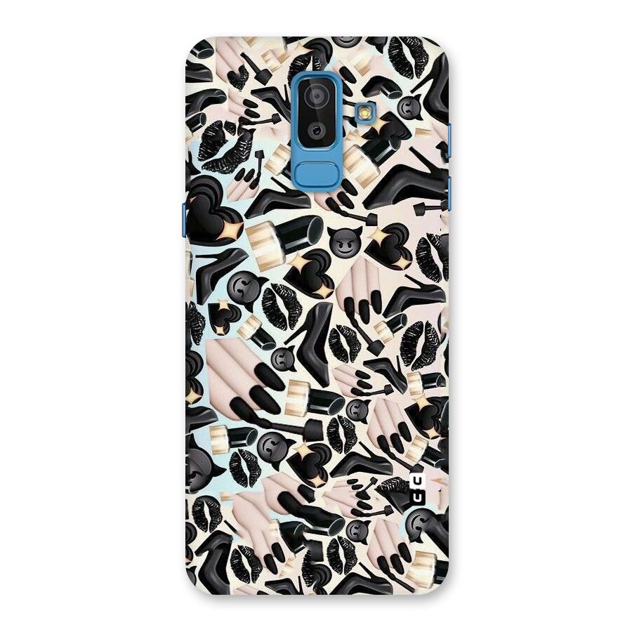 All Black Love Back Case for Galaxy On8 (2018)