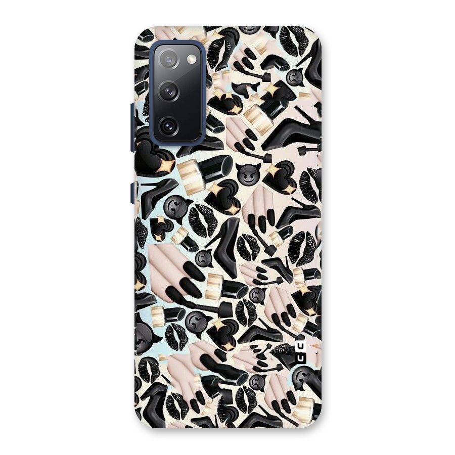 All Black Love Back Case for Galaxy S20 FE