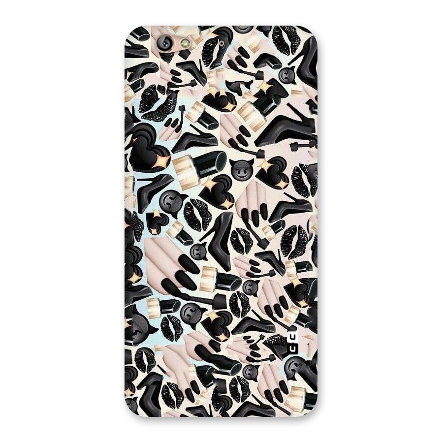 All Black Love Back Case for Gionee S6