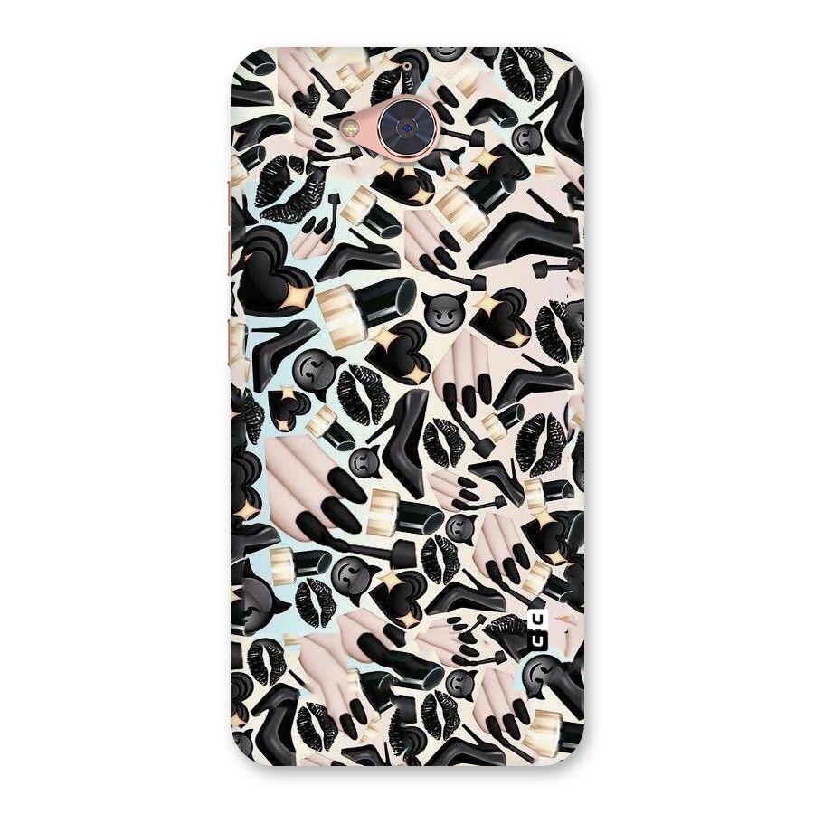 All Black Love Back Case for Gionee S6 Pro