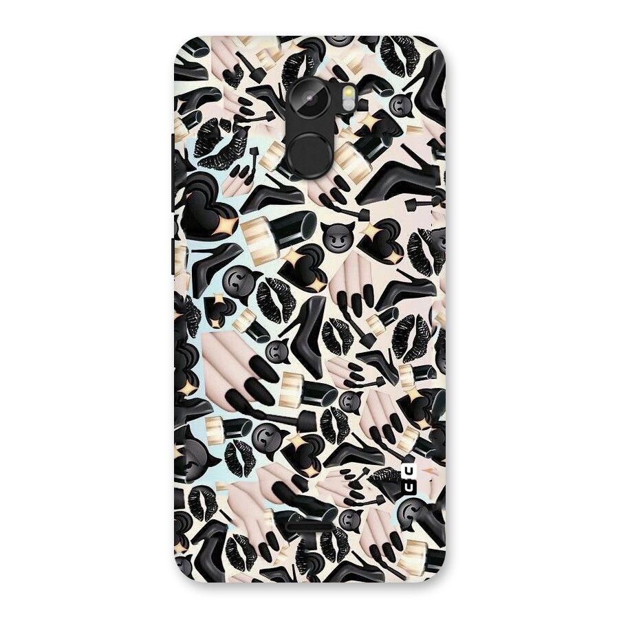 All Black Love Back Case for Gionee X1