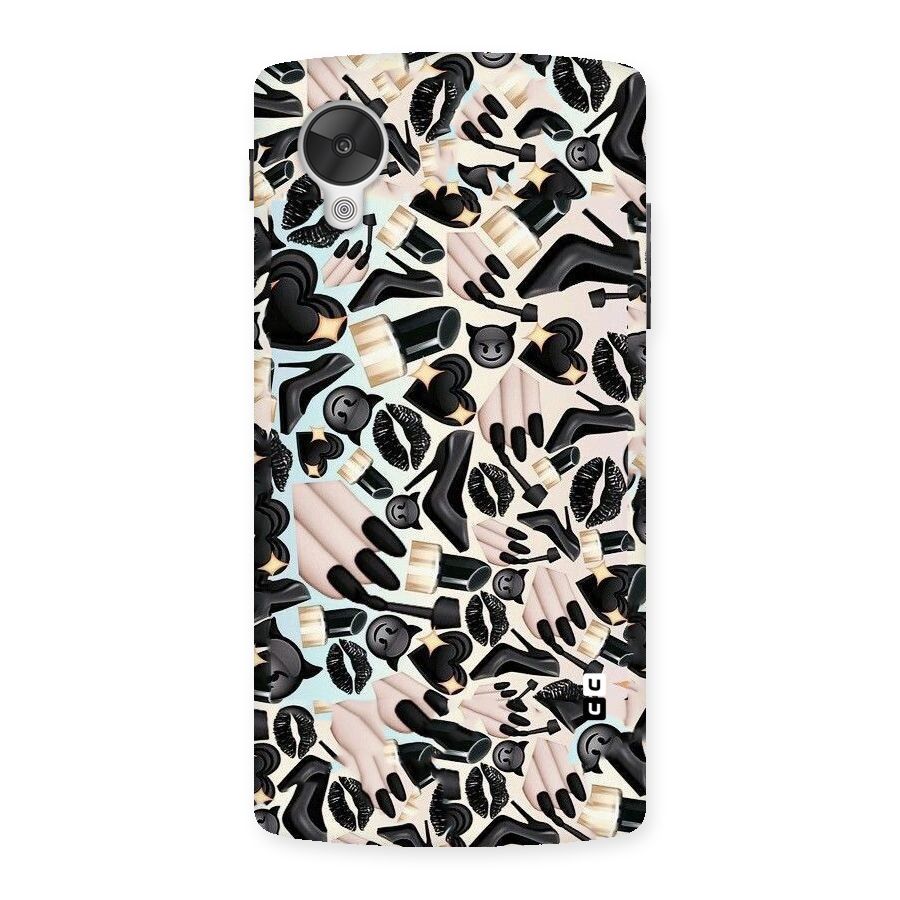 All Black Love Back Case for Google Nexsus 5