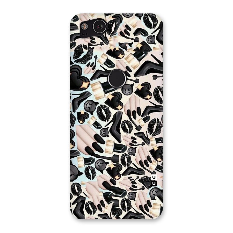 All Black Love Back Case for Google Pixel 2