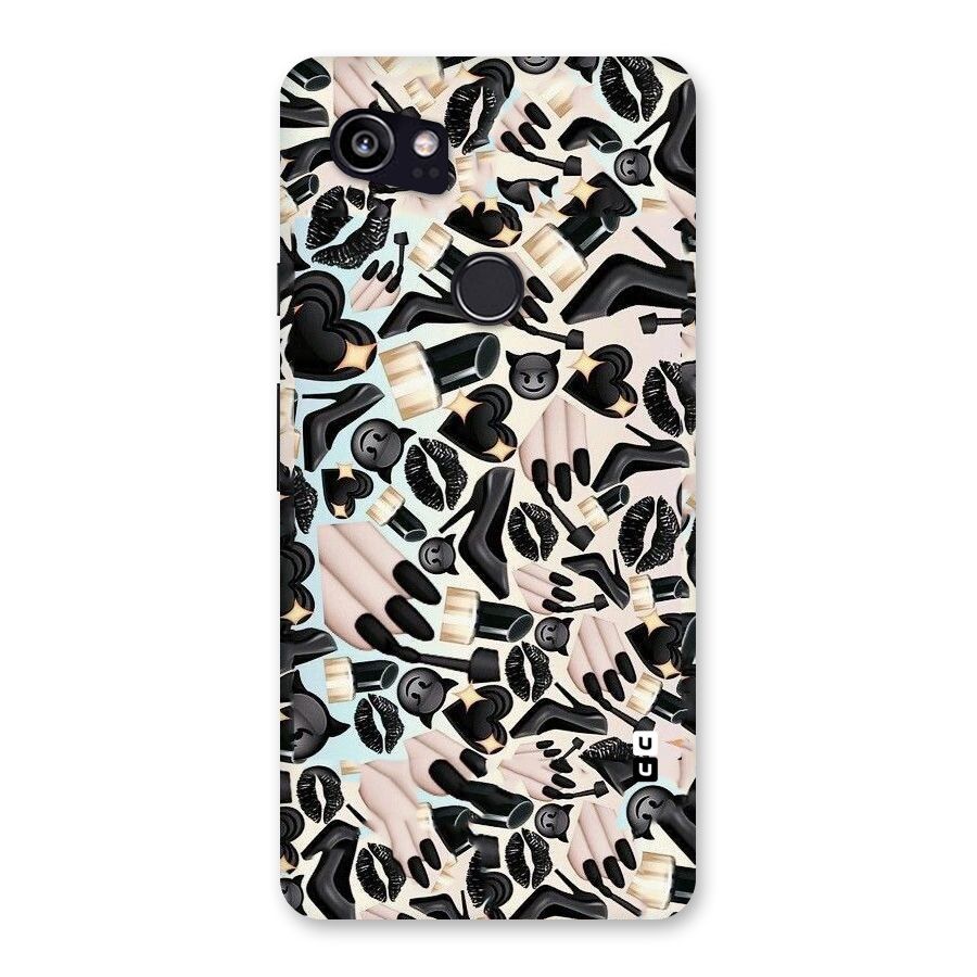 All Black Love Back Case for Google Pixel 2 XL