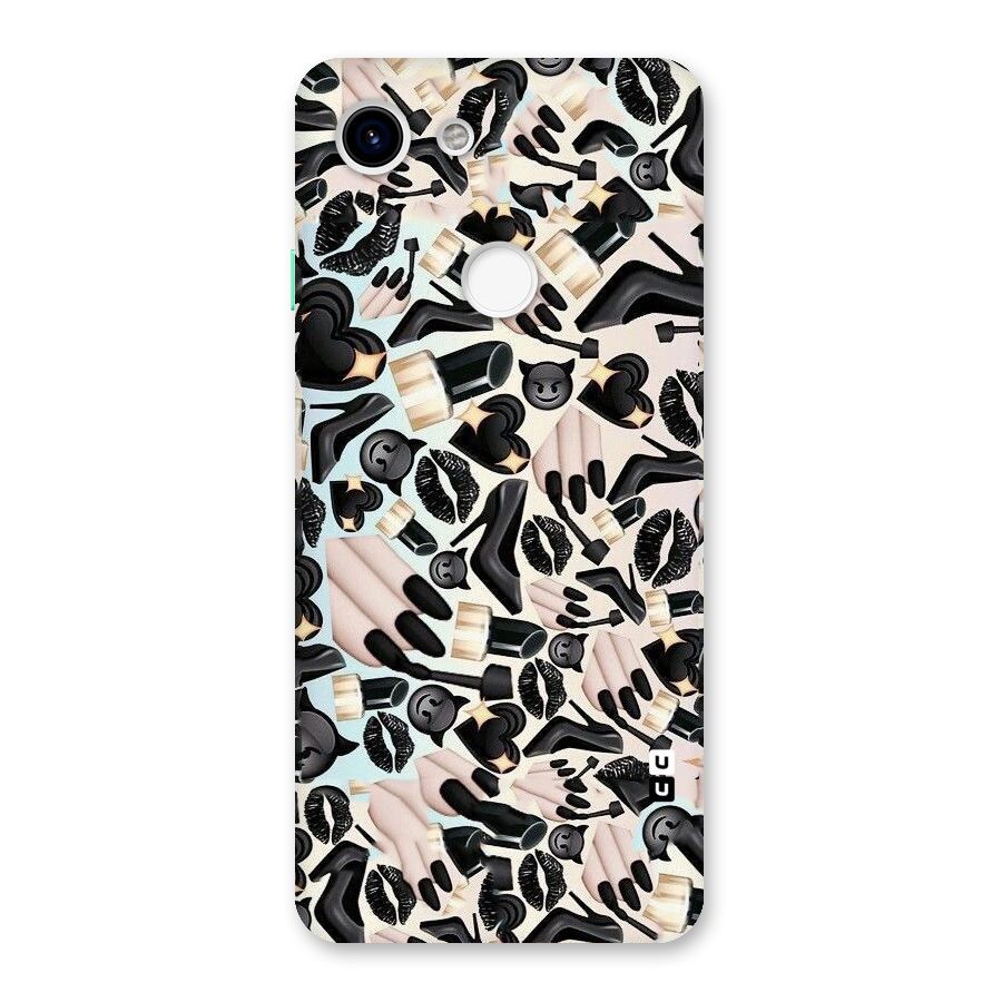 All Black Love Back Case for Google Pixel 3