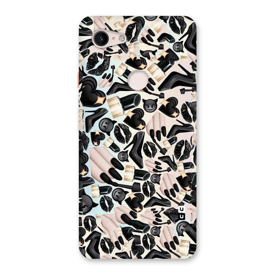 All Black Love Back Case for Google Pixel 3 XL